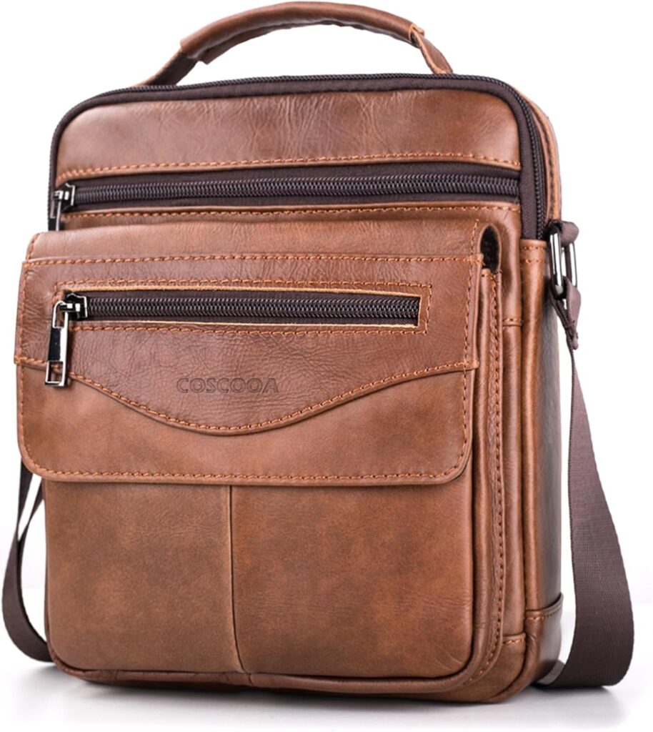 Shoulder Bag for Men Leather Man Bag Man Purse Crossbody Bags for Men Handbag Bag Messenger Satchel Travel bag