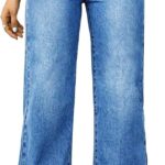 Straight Leg Jeans for Women,High Waisted Wide Leg Loose Microelastic Boyfried Denim Pants