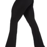 Sunzel Womens Flare Leggings with Tummy Control Crossover Waist and Wide Leg