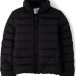 The Children's Place Girls' Medium Weight Wind-Resistant, Water-Resistant Puffer Jacket