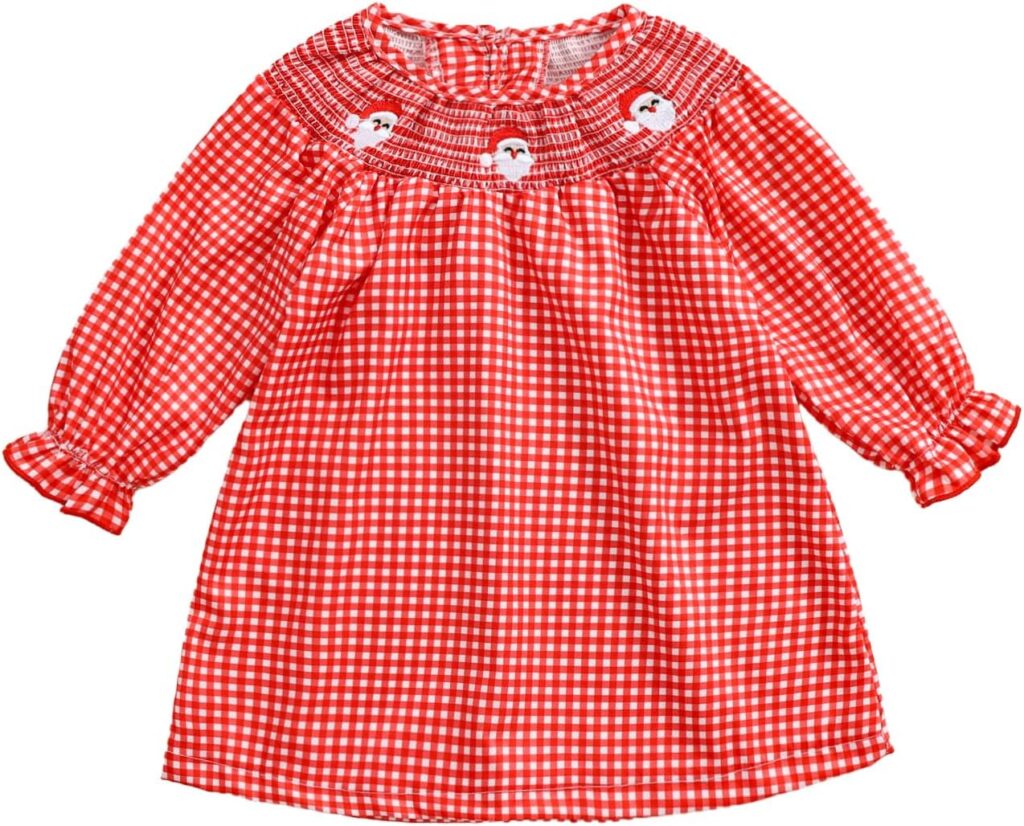 Toddler Baby Girl Valentine's Day Outfit Smocked Valentines Day Dress Vintage Princess Heart Dresses Cute Clothes