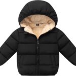 Toddler Baby Hooded Down Jacket Boys Girls Kids Thicken Warm Winter Coat Outerwear 1-7t