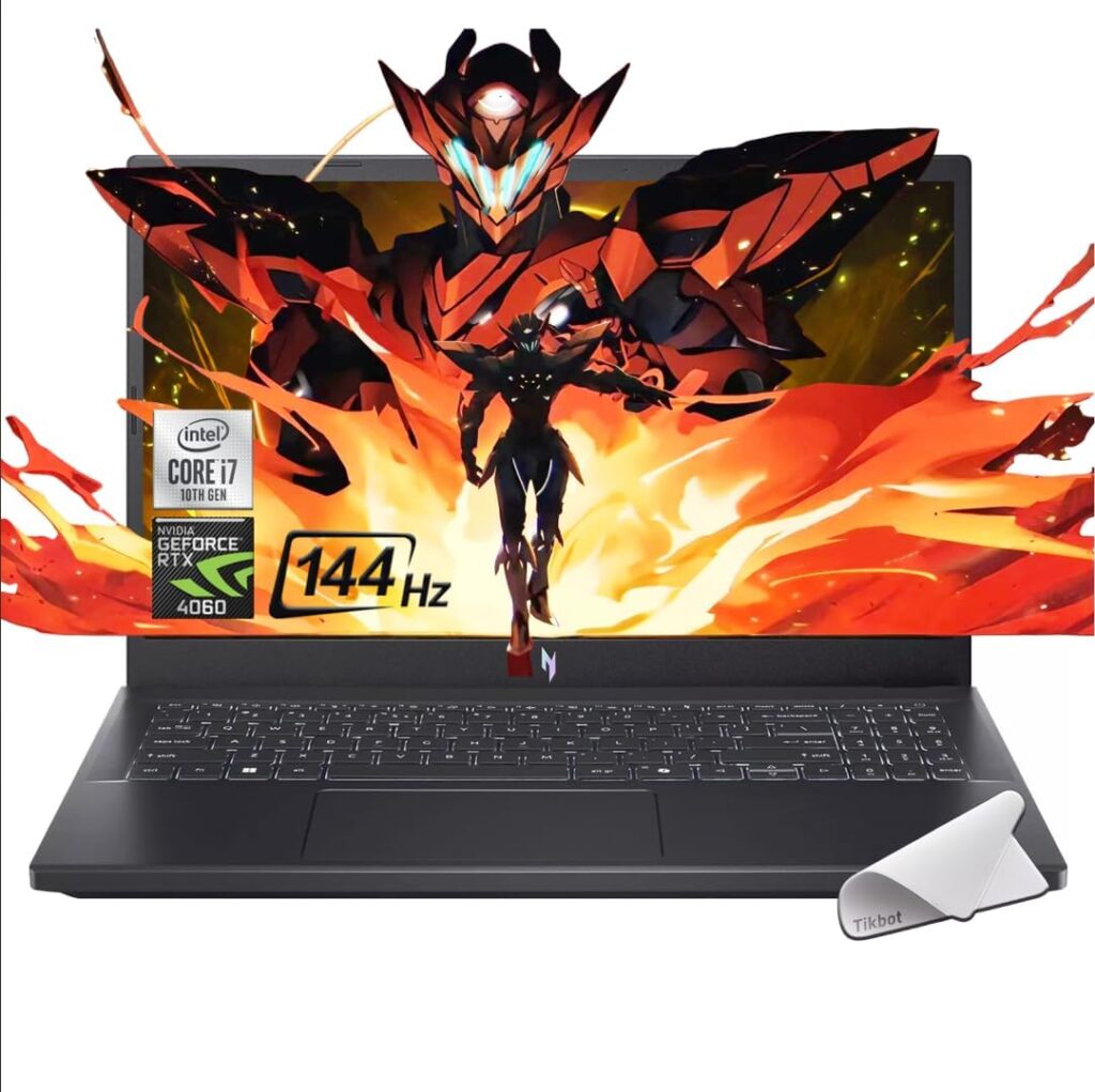 acer 2024 Nitro V Gaming Laptop | 13th Gen Intel Core i7-13620H | NVIDIA GeForce RTX 4060 AI-Powered Graphics | 15.6" FHD IPS 144Hz |32GB DDR5 1TB NVMe SSD M.2| MUX Switch| w/Mouse pad