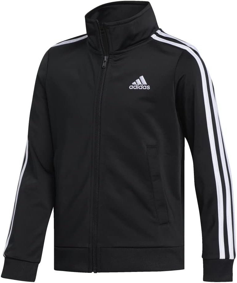 adidas Boys' Zip Front Iconic Tricot Jacket