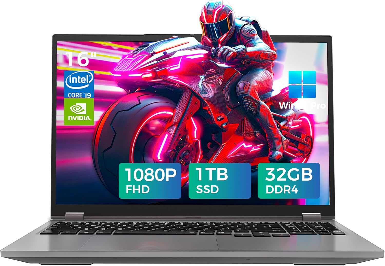 Gaming Laptop Computer, 16” FHD 120Hz Display, Core i9-9880H/GeForce 1650, Business Laptop(8C/16T, Up to4.8Ghz) 32GB DDR4 RAM, 1TB PCIe M.2 SSD/HDMI/Webcam/Backlit Keyboard/Wi-Fi 6/Win11 Pro