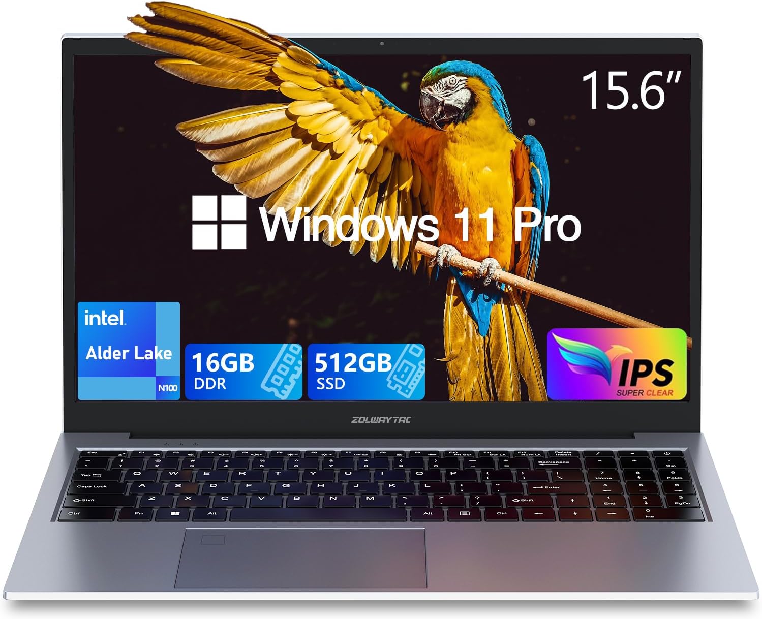 Laptop,Gaming Laptop,Alder Lake N100 CUP(Up to 3.4Ghz),16GB DDR4 512GB SSD,15.6 inch IPS Full HD 1920x1080P,Backlit Keyboard,Windows11 Pro,WIFI,BT5.0 ,HDMI,Type C Charging,USB3.2,Home&Office,Studying