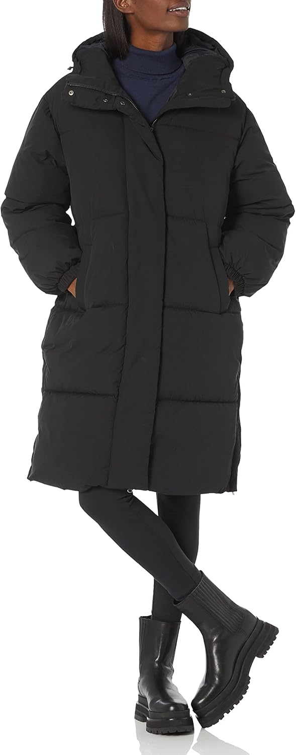 Amazon Essentials Women's Oversized Long Puffer Jacket (Available in Plus Size)