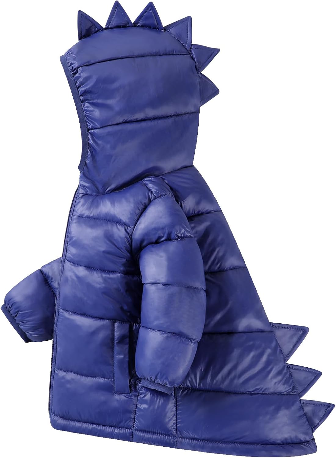 HILEELANG Baby Toddler Boy Girl Winter Dinosaur Hooded Puffer Jackets Coats Warm Zip-UP Padded Outerwear