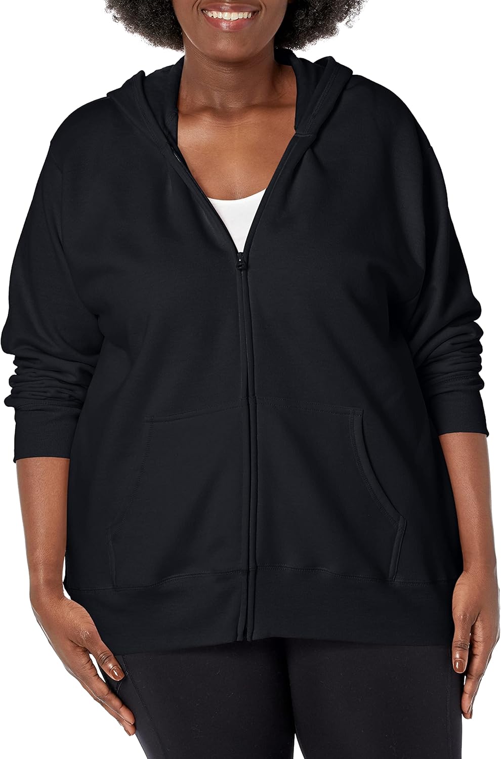 Just My Size Women's Ecosmart Fullzip Fleece Hoodie