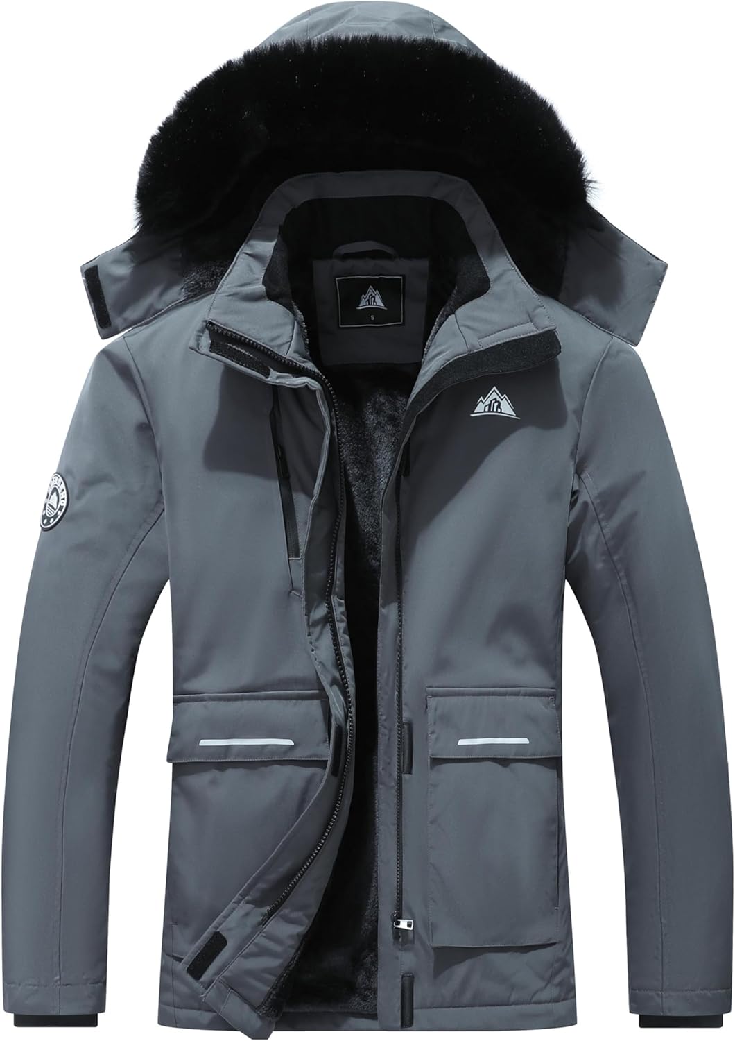 MOERDENG Women's Waterproof Winter Snow Coat Windproof Ski Jacket Hooded Snowboarding Jackets