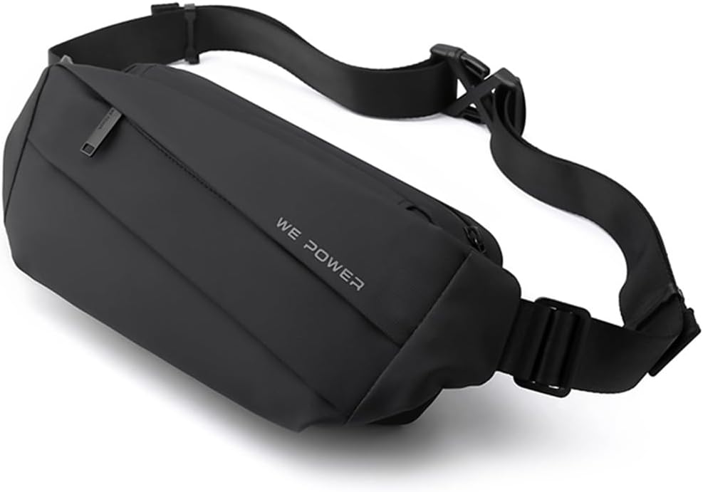 Fanny Pack for Men Crossbody Waist Bag Casual Chest Pack Hip Bags Belt Bag for Travel Walking Running Hiking Cycling Easy Carry Any Phone Wallet