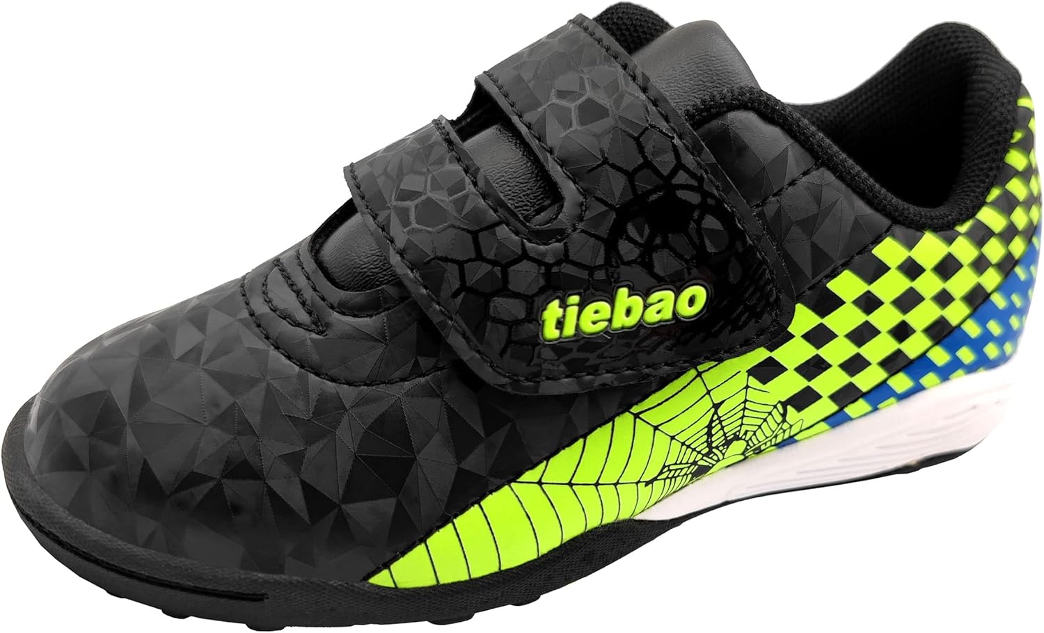 Unisex-Child Soccer Cleats Turf Shoes Sport Outdoor Firm Ground Trainers Football Shoes Boys Girls Hook and Loop (Toddler/Little Kid/Big Kid)