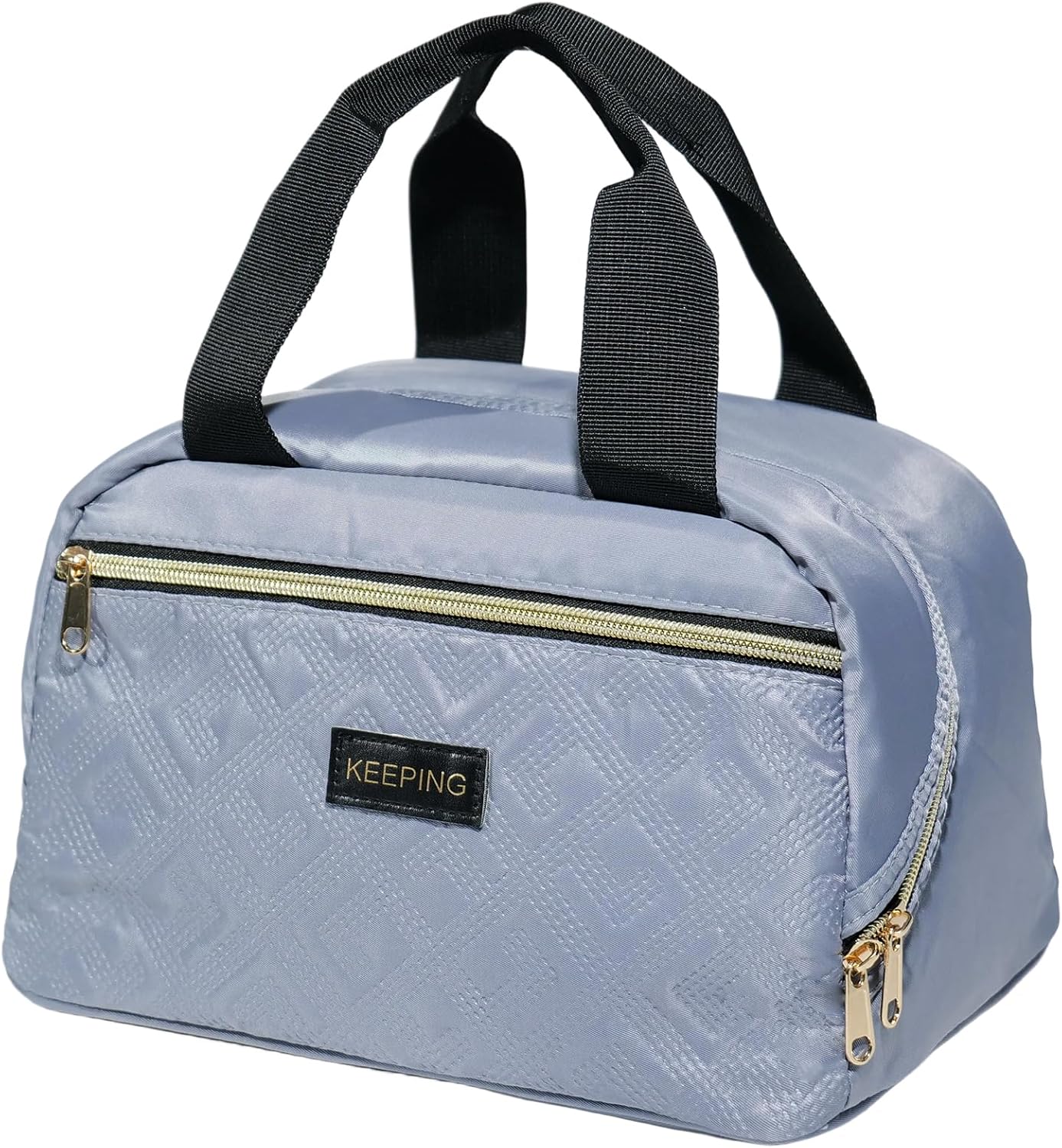 Insulated Lunch Bag for Work: Reusable Lunch Box Organizer Bags - Insulated Lunch Tote Bags with Large Capacity for Adult Women Men Office Travel (Gray-blue)