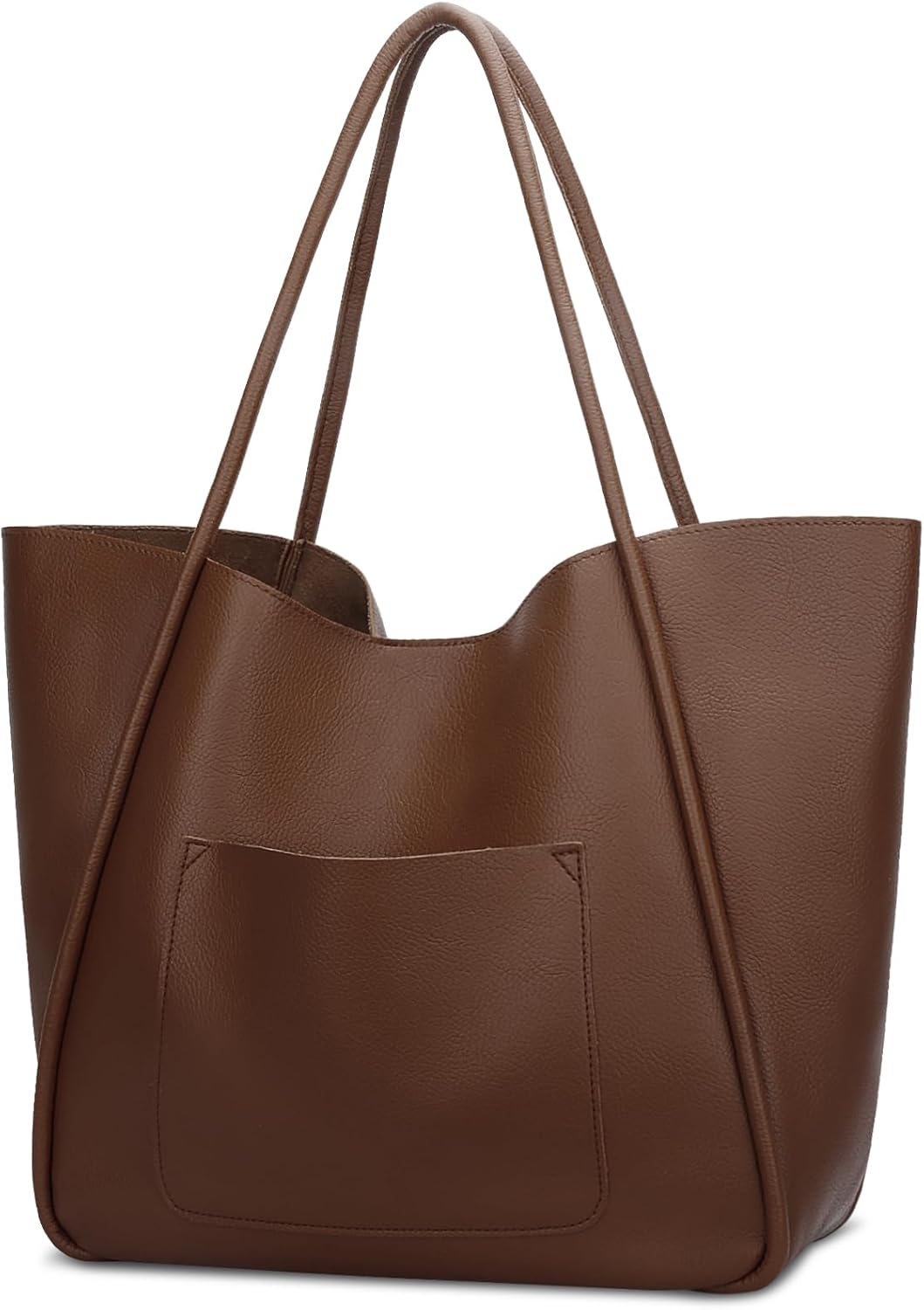 KKXIU Tote Bag for Women Vegan Leather Shoulder Purse Large Capacity Travel Bag
