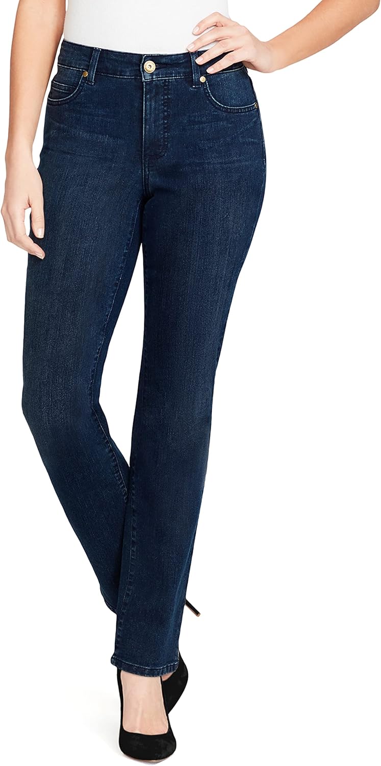 Bandolino Women's Mandie Signature Fit High Rise Straight Leg Jean