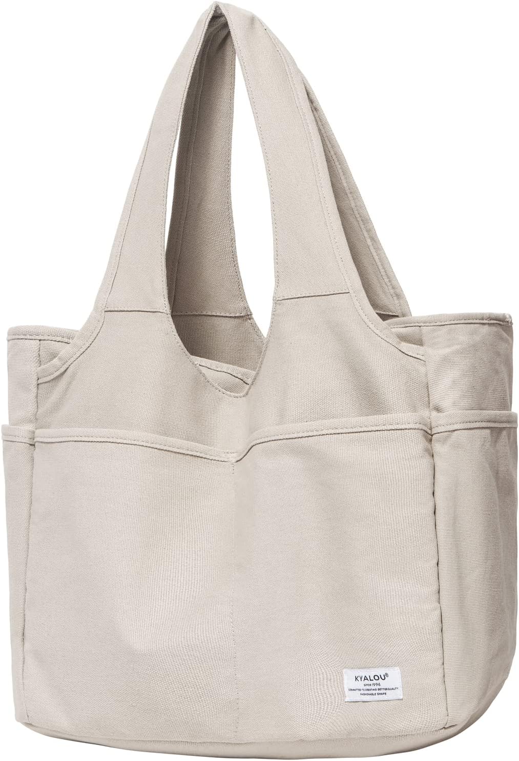 KYALOU Utility Large Tote Bag, Women Casual Shoulder Bags for Work Gym Beach Travel Shopping Grocery College