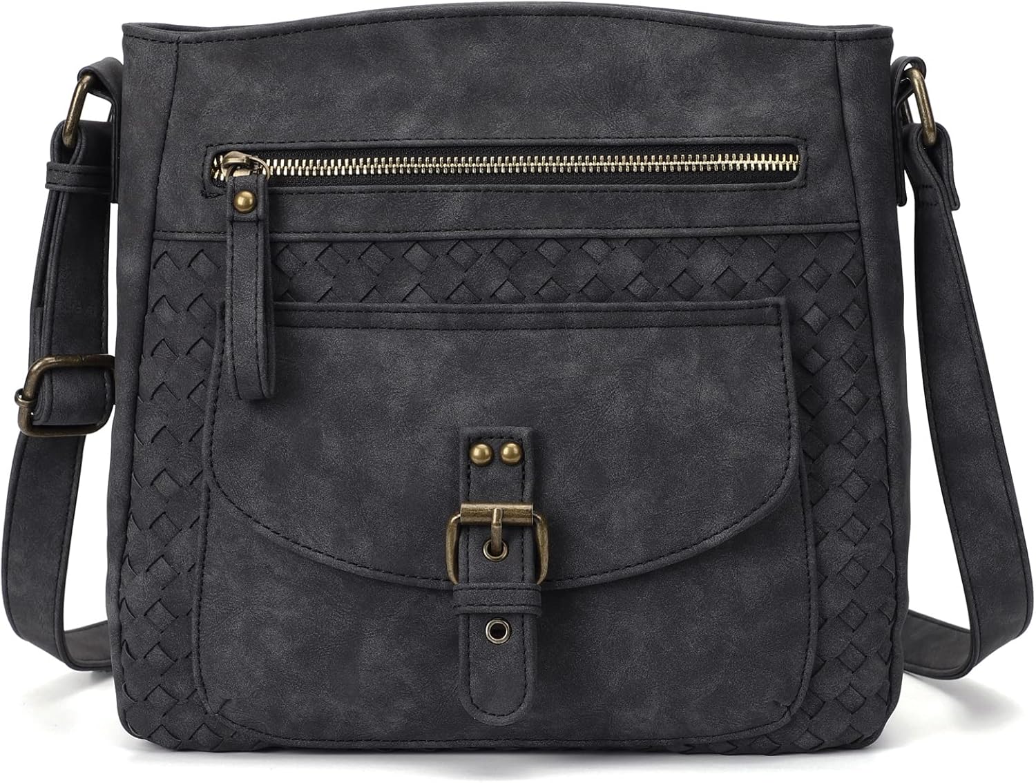 KouLi Buir Crossbody Purses for Women - PU Leather Shoulder Handbags Sling Bag Crossboby Bags Medium Multi Pockets