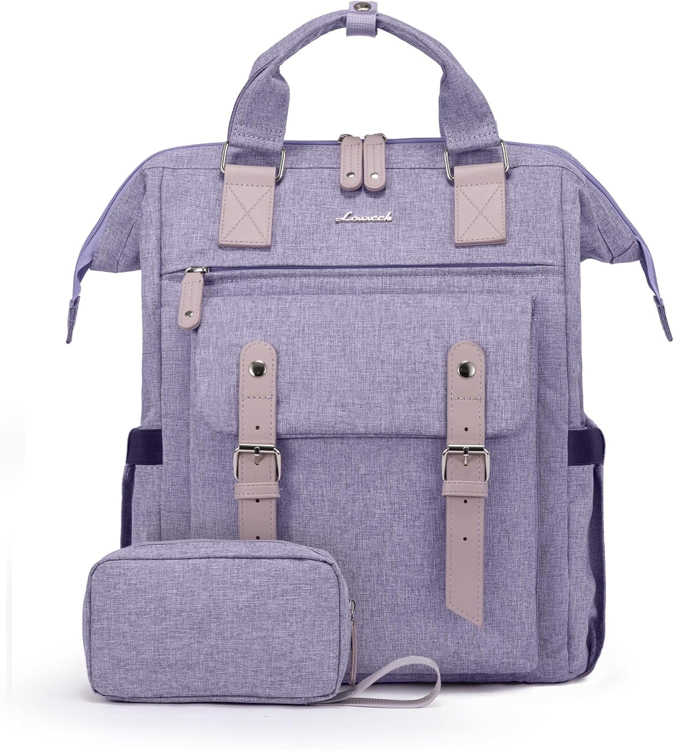 LOVEVOOK Laptop Backpack for Women, 15.6 Inch Teacher Nurse Bag Work Travel Computer Backpacks Purse, College Bookbag for School, Water Resistant Daypack, 15.6 inch