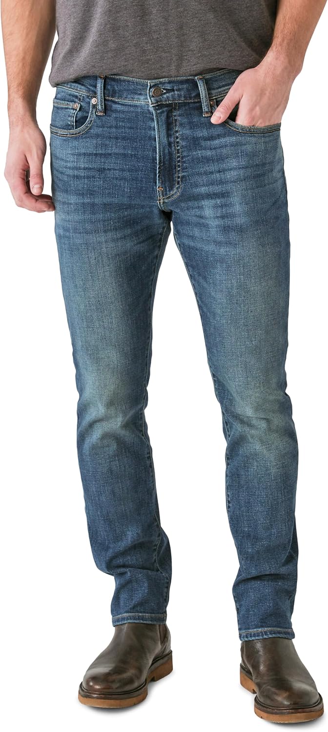 Lucky Brand Men's 410 Athletic Straight Coolmax Stretch Jean