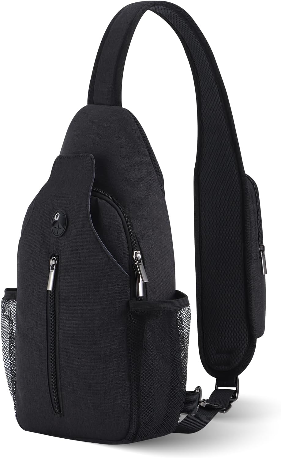 VADOO Sling Backpack with RFID Blocking and Phone Holder on Strap for Men Women Crossbody Chest Bag for Travel Hiking